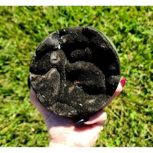 Large Septerian Druzy Sphere crystal - dragon stone, grounding geode